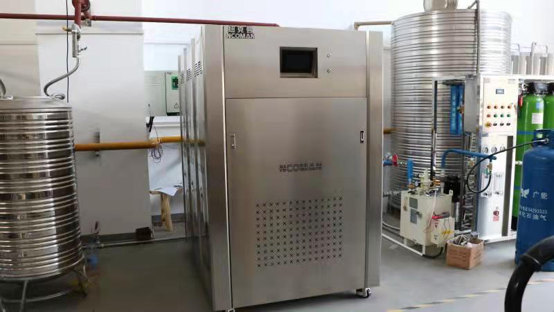 廣東某食品工廠采購紐克曼1噸蒸汽熱源機！